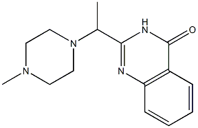 2-[1-(4-methylpiperazino)ethyl]-4(3H)-quinazolinone 结构式