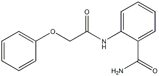 2-[(2-phenoxyacetyl)amino]benzenecarboxamide 结构式