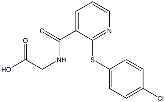 2-[({2-[(4-chlorophenyl)thio]-3-pyridyl}carbonyl)amino]acetic acid 结构式