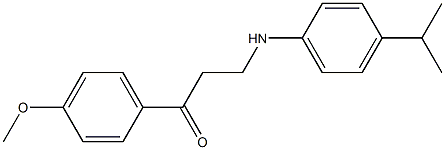 3-(4-isopropylanilino)-1-(4-methoxyphenyl)-1-propanone 结构式