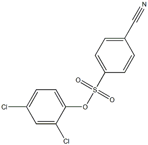 2,4-dichlorophenyl 4-cyanobenzene-1-sulfonate 结构式