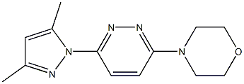 4-[6-(3,5-dimethyl-1H-pyrazol-1-yl)pyridazin-3-yl]morpholine 结构式