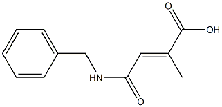 4-(benzylamino)-2-methyl-4-oxobut-2-enoic acid 结构式