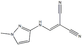 2-{[(1-methyl-1H-pyrazol-3-yl)amino]methylidene}malononitrile 结构式