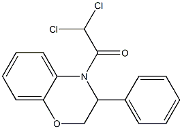 2,2-dichloro-1-(3-phenyl-2,3-dihydro-4H-1,4-benzoxazin-4-yl)-1-ethanone 结构式