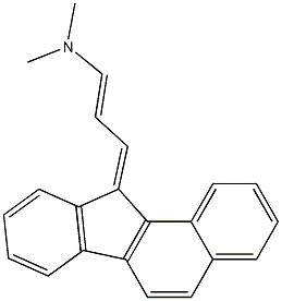 N1,N1-dimethyl-3-(11H-benzo[a]fluoren-11-yliden)prop-1-en-1-amine 结构式