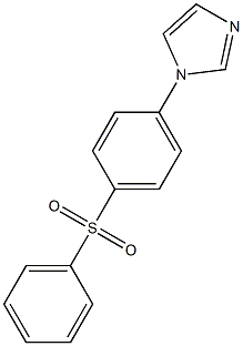 1-[4-(phenylsulfonyl)phenyl]-1H-imidazole 结构式