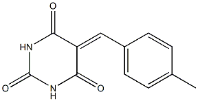 5-(4-methylbenzylidene)hexahydropyrimidine-2,4,6-trione 结构式