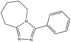 3-phenyl-6,7,8,9-tetrahydro-5H-[1,2,4]triazolo[4,3-a]azepine 结构式
