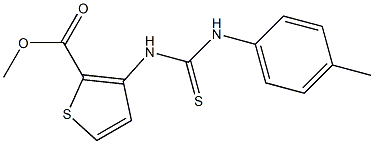 methyl 3-[(4-toluidinocarbothioyl)amino]thiophene-2-carboxylate 结构式