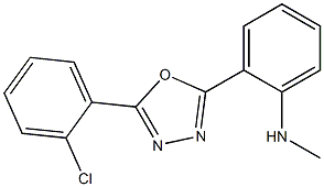 N1-methyl-2-[5-(2-chlorophenyl)-1,3,4-oxadiazol-2-yl]aniline 结构式