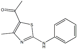 1-(2-anilino-4-methyl-1,3-thiazol-5-yl)-1-ethanone 结构式