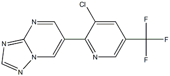 6-[3-chloro-5-(trifluoromethyl)-2-pyridinyl][1,2,4]triazolo[1,5-a]pyrimidine 结构式