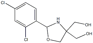 [2-(2,4-dichlorophenyl)-4-(hydroxymethyl)-1,3-oxazolan-4-yl]methanol 结构式