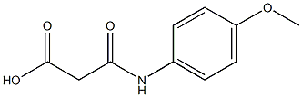 3-(4-methoxyanilino)-3-oxopropanoic acid 结构式