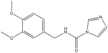 N-(3,4-dimethoxybenzyl)-1H-imidazole-1-carboxamide 结构式