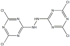 1,2-Bis(4,6-dichloro-1,3,5-triazin-2-yl)hydrazine 结构式