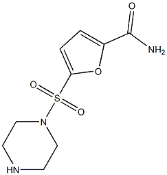 5-(piperazin-1-ylsulfonyl)-2-furamide 结构式