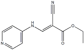 ethyl 2-cyano-3-(4-pyridylamino)acrylate 结构式