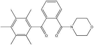 [2-(morpholinocarbonyl)phenyl](2,3,4,5,6-pentamethylphenyl)methanone 结构式