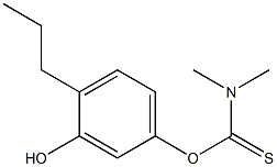 3-hydroxy-4-propylphenyl (dimethylamino)methanethioate 结构式