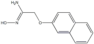 N'-hydroxy-2-(2-naphthyloxy)ethanimidamide 结构式