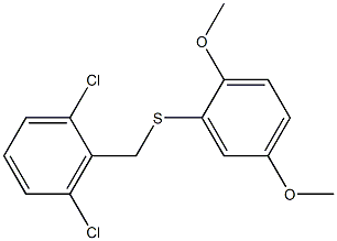 1,3-dichloro-2-{[(2,5-dimethoxyphenyl)thio]methyl}benzene 结构式