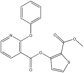 2-(methoxycarbonyl)-3-thienyl 2-phenoxynicotinate 结构式