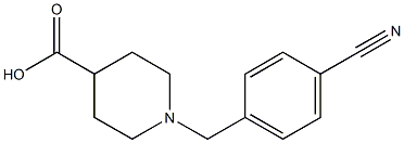 1-(4-Cyanobenzyl)-piperdin-4-carboxylic acid 结构式