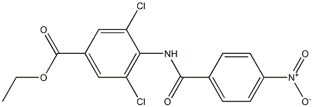 ethyl 3,5-dichloro-4-[(4-nitrobenzoyl)amino]benzoate 结构式