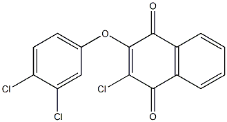 2-chloro-3-(3,4-dichlorophenoxy)-1,4-dihydronaphthalene-1,4-dione 结构式