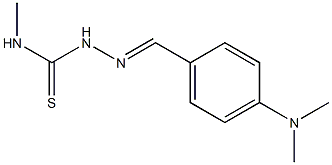 N1-methyl-2-[4-(dimethylamino)benzylidene]hydrazine-1-carbothioamide 结构式