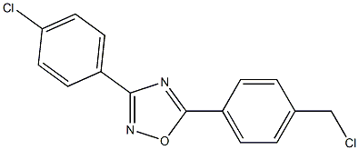 5-(4-Chloromethylphenyl)-3-(4-chlorophenyl)-1,2,4-oxadiazole 结构式