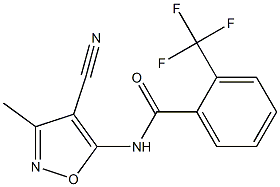 N-(4-cyano-3-methyl-5-isoxazolyl)-2-(trifluoromethyl)benzenecarboxamide 结构式