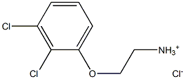2-(2,3-dichlorophenoxy)-1-ethanaminium chloride 结构式