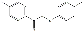 1-(4-fluorophenyl)-2-[(4-methylphenyl)thio]ethan-1-one 结构式