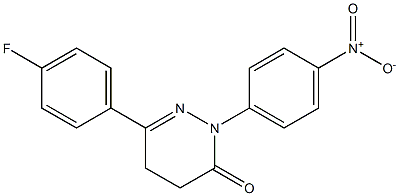 6-(4-fluorophenyl)-2-(4-nitrophenyl)-2,3,4,5-tetrahydropyridazin-3-one 结构式