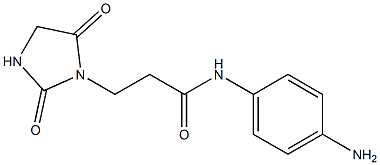 N-(4-aminophenyl)-3-(2,5-dioxoimidazolidin-1-yl)propanamide 结构式