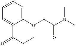 N,N-dimethyl-2-(2-propionylphenoxy)acetamide 结构式