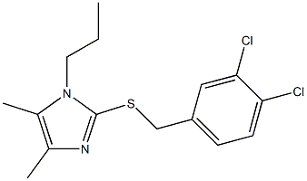 2-[(3,4-dichlorobenzyl)sulfanyl]-4,5-dimethyl-1-propyl-1H-imidazole 结构式
