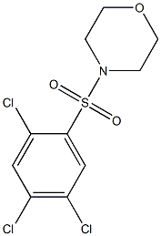 4-[(2,4,5-trichlorophenyl)sulfonyl]morpholine 结构式