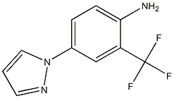 4-(1H-pyrazol-1-yl)-2-(trifluoromethyl)aniline 结构式