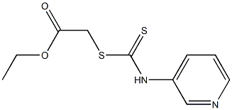 ethyl 2-{[(3-pyridinylamino)carbothioyl]sulfanyl}acetate 结构式