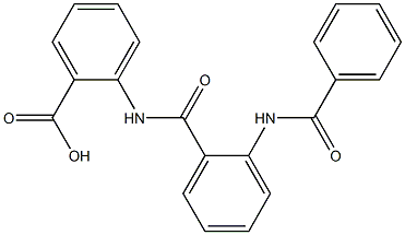 2-{[2-(benzoylamino)benzoyl]amino}benzoic acid 结构式
