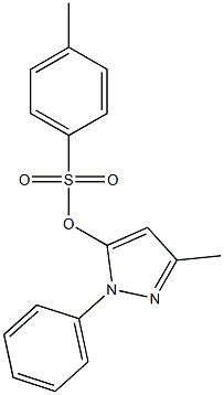 3-methyl-1-phenyl-1H-pyrazol-5-yl 4-methylbenzene-1-sulfonate 结构式