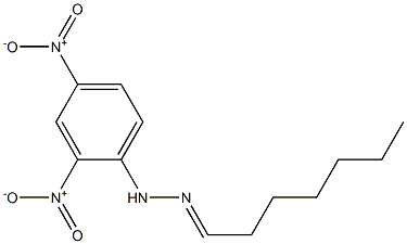 heptanal 1-(2,4-dinitrophenyl)hydrazone 结构式