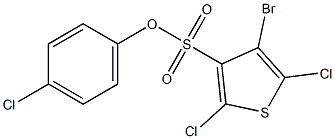 4-chlorophenyl 4-bromo-2,5-dichlorothiophene-3-sulfonate 结构式