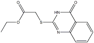 ethyl 2-[(4-oxo-3,4-dihydro-2-quinazolinyl)sulfanyl]acetate 结构式