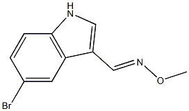 5-bromo-1H-indole-3-carbaldehyde O-methyloxime 结构式