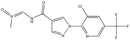 1-[3-chloro-5-(trifluoromethyl)-2-pyridinyl]-N-{[methyl(oxo)-lambda~5~-azanylidene]methyl}-1H-pyrazole-4-carboxamide 结构式
